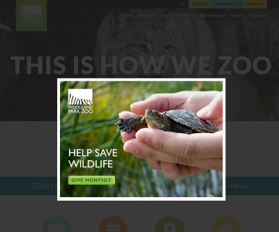 Screenshot of zoo.org
