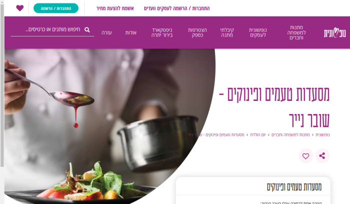 Screenshot of www.nofshonit.co.il