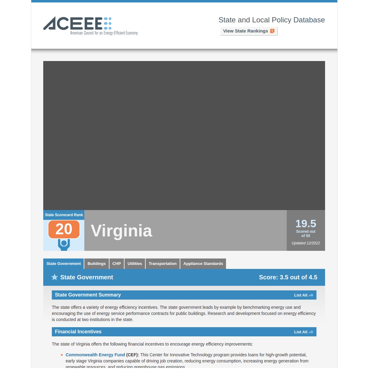 The American Council for an Energy-Efficient Economy (ACEEE)