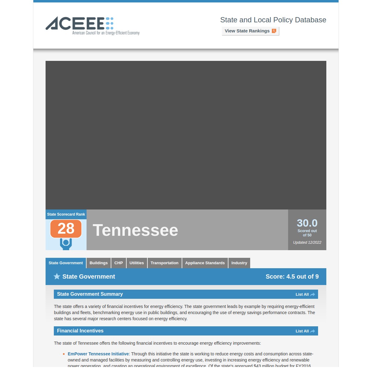 The American Council for an Energy-Efficient Economy (ACEEE)