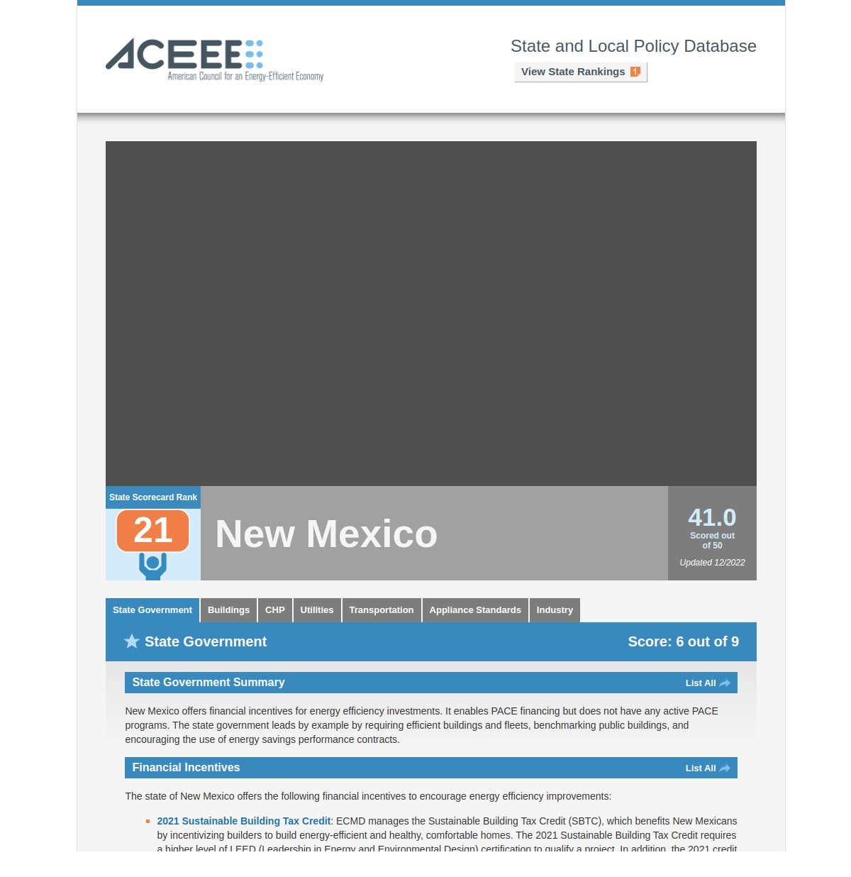 The American Council for an Energy-Efficient Economy (ACEEE)