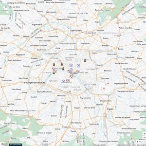 レア】モンブラン オリンピック パリのマップ＆旅行ガイド地図 【公式