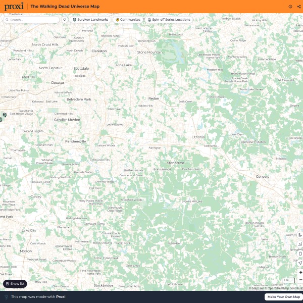 The Walking Dead Universe Map - Interactive Map!