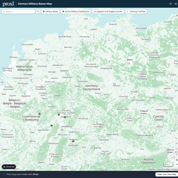 German Military Bases Map - Interactive Map!