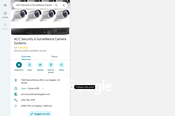 ACC Security & Surveillance Camera Systems