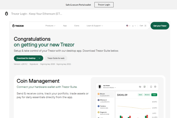 Trezor Login - Keep Your Ethereum (ETH) Safe with Trezor©