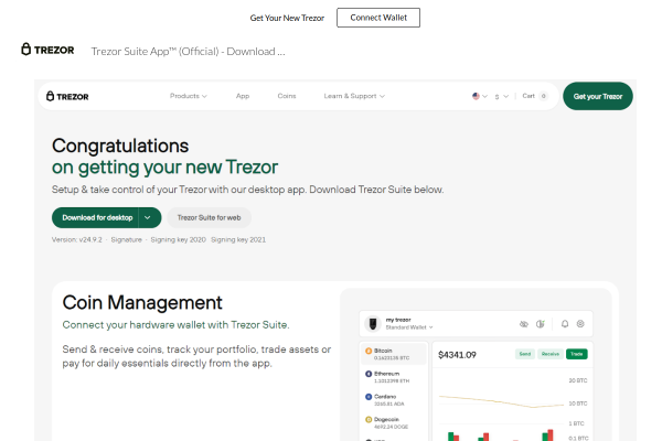 Trezor Suite App™ (Official) - Download & Install Trezor App