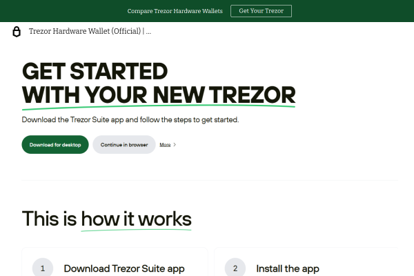 Trezor Hardware Wallet (Official) | Bitcoin & Crypto Security