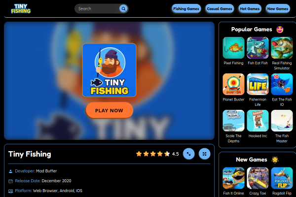 Experience Tiny Fishing!