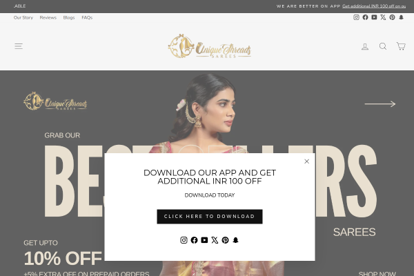 Unique Threads Sarees