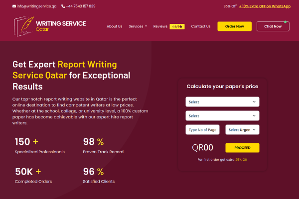 Writing Service Qatar