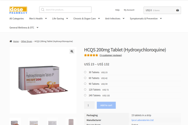 HCQS 200mg Tablet