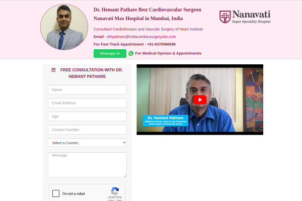 World-Class Cardiovascular Surgery with Dr. Hemant Pathare in Mumbai