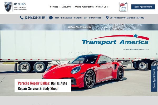 Porsche Service in Dallas - JP Euro