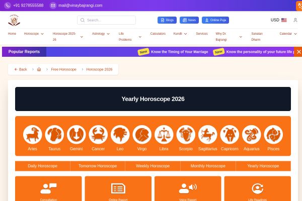 Yearly Horoscope 2026: Know What Awaits You
