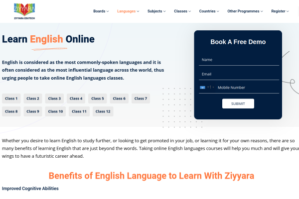 Master English with Ziyyara: The Best online english language learning