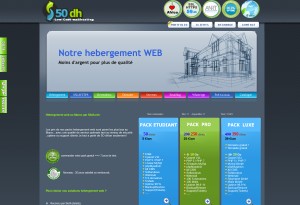 capture d'écran du site 50dh.net