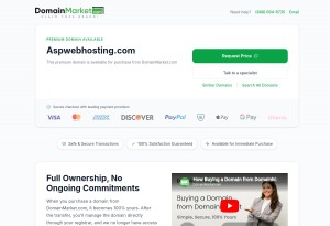 capture d'écran du site Asp Webhosting