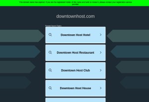 capture d'écran du site Downtown Host