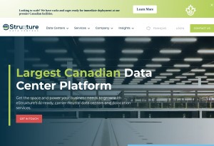 capture d'écran du site eStruxture