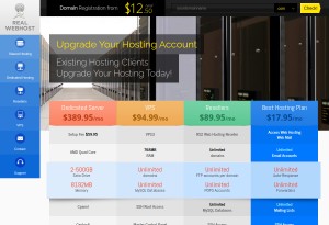 capture d'écran du site RealWebHost