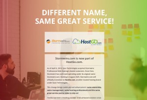 capture d'écran du site Stormwire