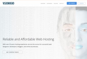 capture d'écran du site Visionhead