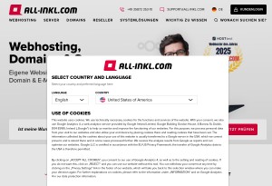 capture d'écran du site ALL-INKL.COM