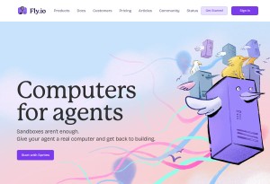 capture d'écran du site Fly.io