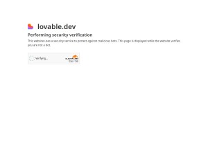 Capture d’écran du site Lovable