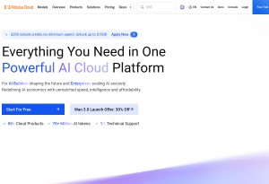 capture d'écran du site Alibaba Cloud