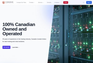 capture d'écran du site Canadian Web Hosting