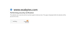 capture d'écran du site Exabytes