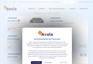 capture d'écran du site iKoula