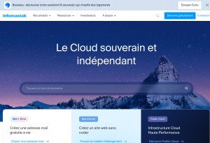 Capture d’écran du site Infomaniak