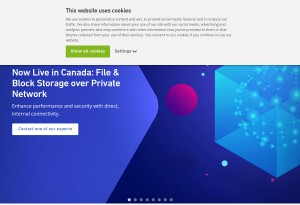 capture d'écran du site Leaseweb