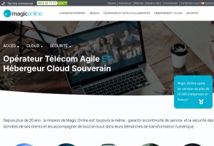 capture d'écran du site Magic