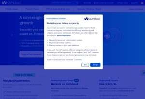 capture d'écran du site OVH Canada