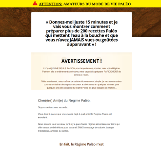 Cbs #1 Paleo Offer (paleohacks) Now In French !!                               