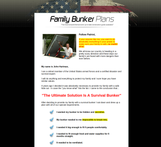 Family Bunker Plans - Top New Survival Product Paying 75%.                     