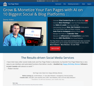 Fan Page Robot - Automated System To Grow Social Media Fanbase & Leads         