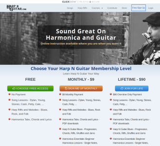 Harpnguitar.com - Harmonica And Guitar Lessons                                 