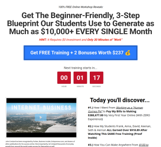 Super Affiliate System - John Crestanis Autowebinar Funnel                     