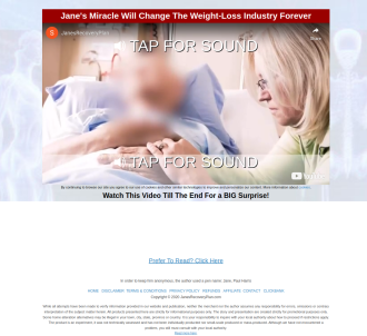 Janes Recovery Plan - New Women Offer                                          