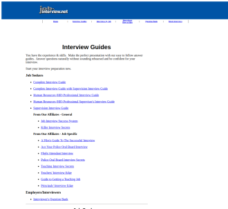 Job Interview Guides                                                           