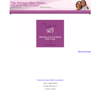 100% Commissions Available: The Woman Men Adore                                