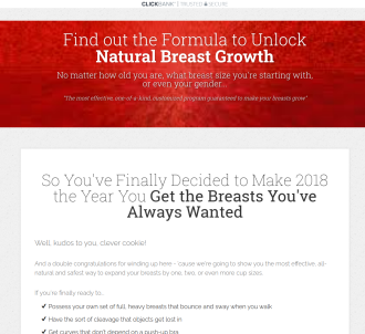 The C Cup Code - Natural Breast Enhancement - 60% Commissions                  