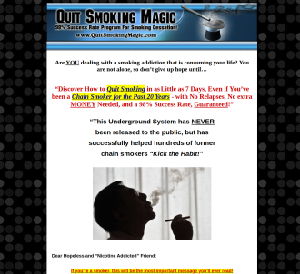 Quit Smoking Magic - New!!                                                     