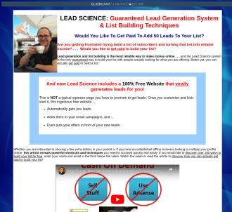 Lead Science: Get Paid To Build Your List Daily Without Selling!               