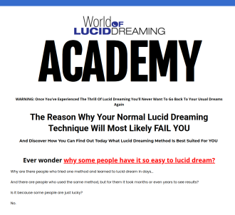 World Of Lucid Dreaming Academy                                                
